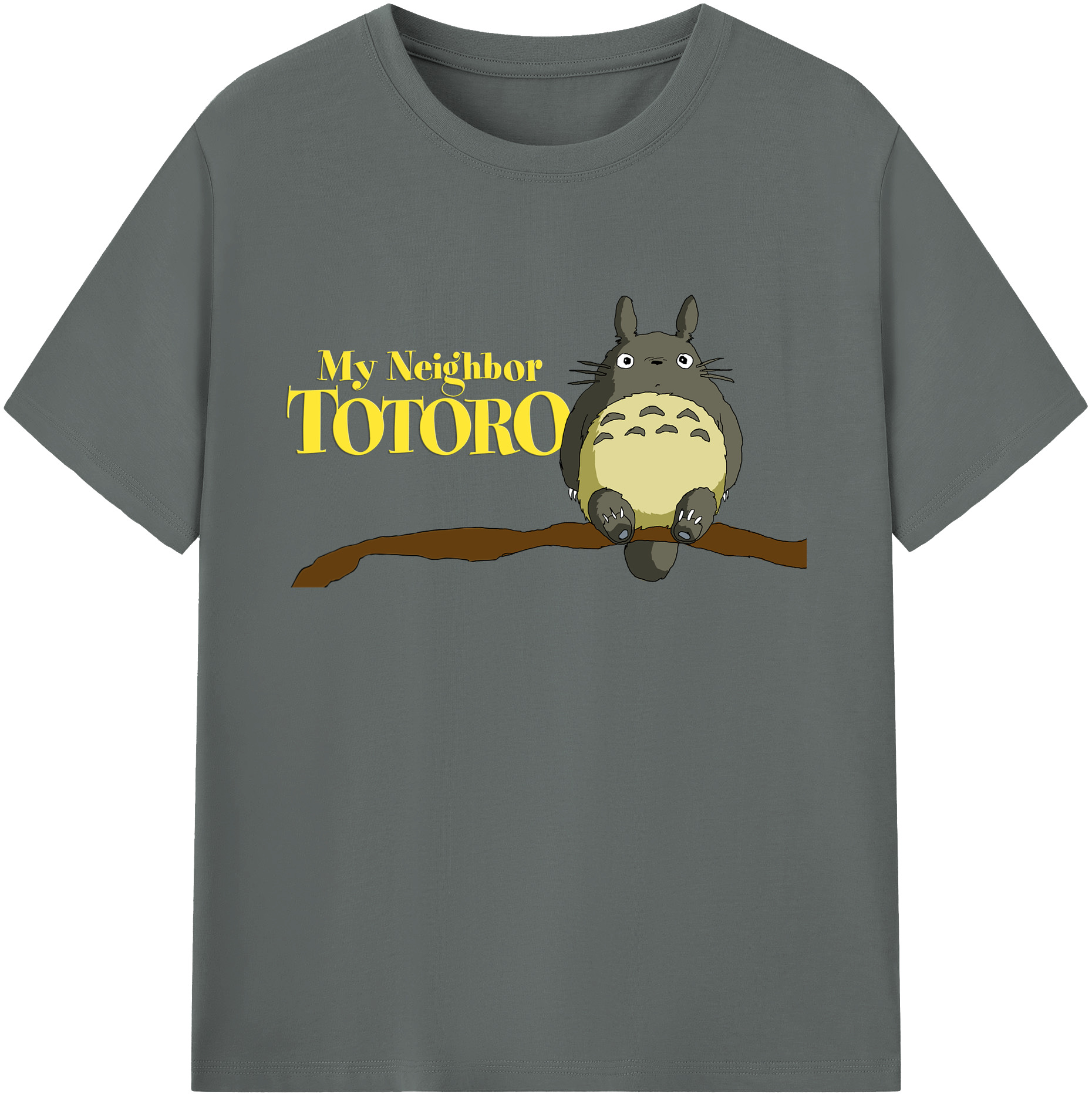 （画像用） となりのトトロ 草壁メイ 草壁サツキ My Neighbor Totoro Satsuki Kusakabe Mei Kusakabe 綿100％ メンズ半袖Tシャツ｜肌触りやわらか＆通気性